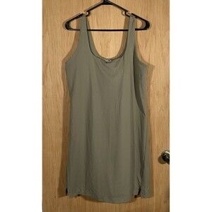 Old Navy Active Powersoft Tank Dress Athletic Built-In Bra Green Women's XL NWT